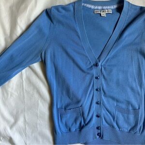 Vintage Y2K Tommy Hilfiger Cardigan Top in Baby Blue